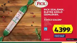 ALDI Pick Rákczi Szalámi ajánlat