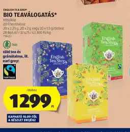 ALDI English Tea Shop Bio Teaválogatás ajánlat