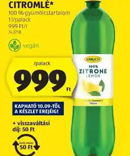 ALDI Rauch Citromlé ajánlat