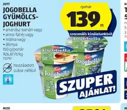 ALDI Zott Jogobella Gyümölcs-Joghurt ajánlat
