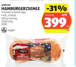 ALDI American Hamburgerzsemle ajánlat