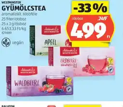ALDI Westminster Gyümölcstea ajánlat