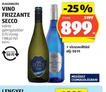 ALDI Vino Frizzante Secco ajánlat