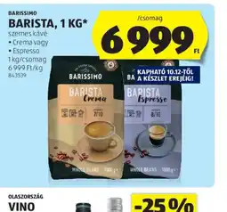 ALDI Barissimo Barista ajánlat