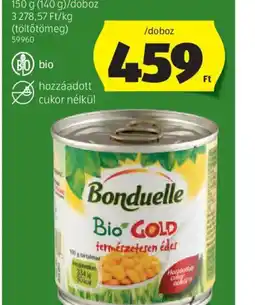 ALDI Bonduelle Bio Csemegekukorica ajánlat