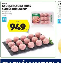 ALDI Kometa Gyorsvacsora Friss Sertés Húsgoly ajánlat