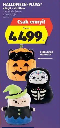 ALDI Halloween-Plüss ajánlat