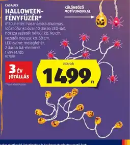 ALDI Casalux Halloween-fényfüzér ajánlat