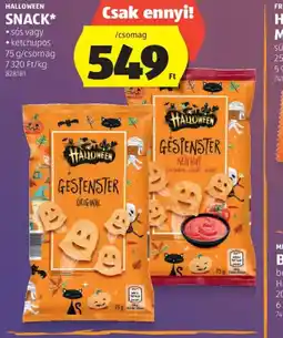 ALDI Halloween Snack ajánlat