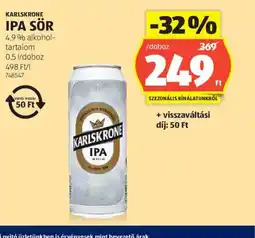 ALDI Karlskrone IPA Sör ajánlat
