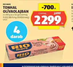 ALDI Rio Mare Tonhal Olívaolajban ajánlat