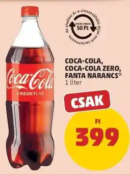 PENNY Coca Cola / Coca Cola Zero / Fanta narancs ajánlat