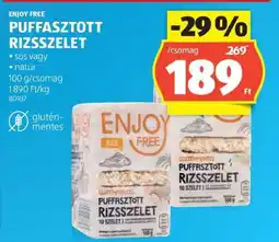 ALDI ENJOY FREE PUFFASZTOTT RIZSSZELET ajánlat