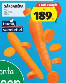 ALDI Sárgarépa ajánlat