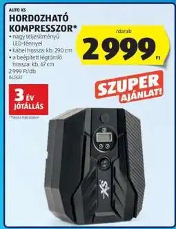 ALDI AUTO XS Hordozható Kompresszor ajánlat