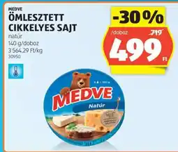 ALDI MEDVE ÖMLESZTETT CIKKELYES SAJT ajánlat
