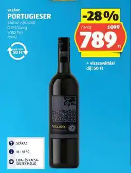 ALDI VILLÁNY PORTUGIESER ajánlat
