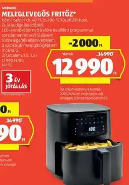 ALDI AMBIAO MELEGLEVEGŐS FRITŐZ ajánlat