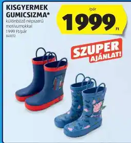 ALDI Kisgyermek gumicsizma ajánlat
