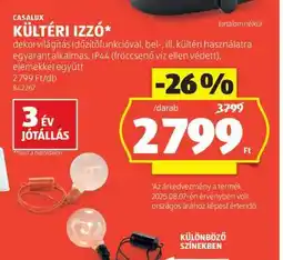ALDI CASALUX KÜLTÉRI IZZÓ ajánlat