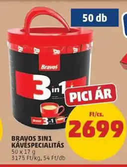 PENNY BRAVOS 3IN1 KÁVÉSPECIALITÁS ajánlat