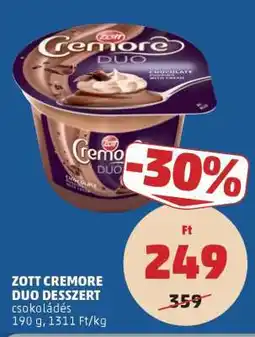 PENNY Zott Cremore Duo Desszert ajánlat