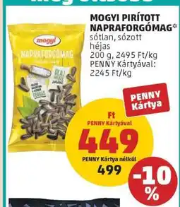 PENNY Mogyi Pirított Napraforgómag ajánlat