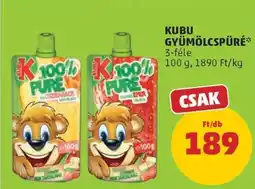 PENNY Kubu Gyümölcspüré ajánlat