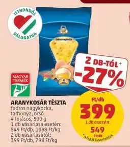 PENNY Aranykosár Tészta ajánlat