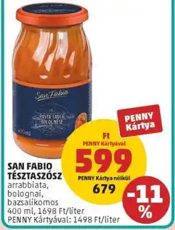 PENNY San Fabio Tésztaszósz ajánlat