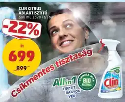 PENNY Clin Citrus Ablaktisztító ajánlat
