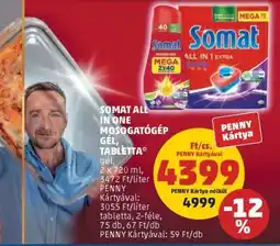 PENNY Somat All in One Mosogatógép Gel, Tabletta ajánlat