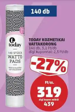 PENNY Today Kozmetikai Vattakorong ajánlat