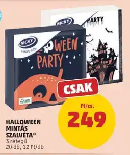 PENNY Halloween Mintás Szalvéta ajánlat