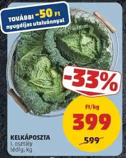 PENNY Kelkáposzta ajánlat