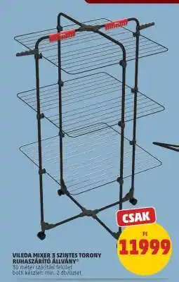 PENNY Vileda Mixer 3 szintes torony ruhaszárító állvány ajánlat