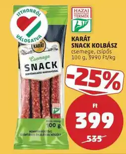 PENNY KARÁT SNACK KOLBÁSZ ajánlat