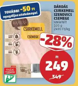 PENNY Dárdás Csirkemell Szendvics Csemege ajánlat