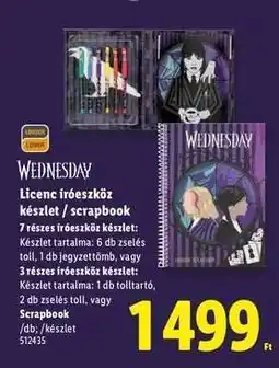 Lidl Licenc írószerekészlet / scrapbook ajánlat