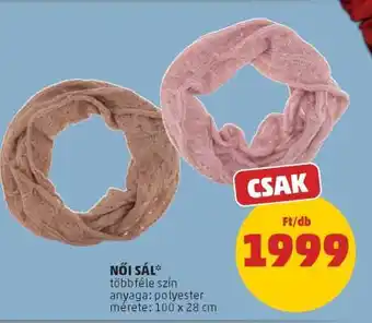 PENNY Női sál ajánlat