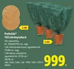 Lidl Parkside Téli növénytakaró ajánlat