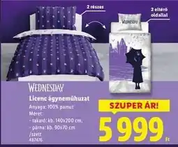 Lidl Wednesday Licenc ágyneműhuzat ajánlat
