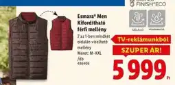 Lidl Esmara Men Kifordítható férfi mellény ajánlat