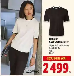 Lidl ESMARA Női kötött pulóver ajánlat