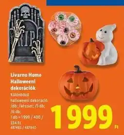 Lidl Livarno Home Halloweeni dekorációk ajánlat