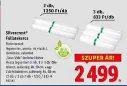 Lidl Silvercrest Fóliatekercs ajánlat