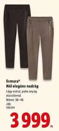 Lidl esmara Női elegáns nadrág ajánlat