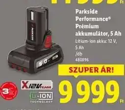 Lidl Parkside Performance Prémium akkumulátor, 5 Ah ajánlat