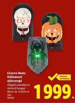 Lidl Livarno Home Halloweeni ajtócsengő ajánlat