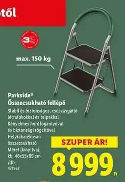 Lidl PARKSIDE Összecsukható fellépő ajánlat